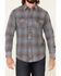 Image #3 - Wrangler Retro Men's Premium Check Plaid Button Down Western Shirt, Blue, hi-res