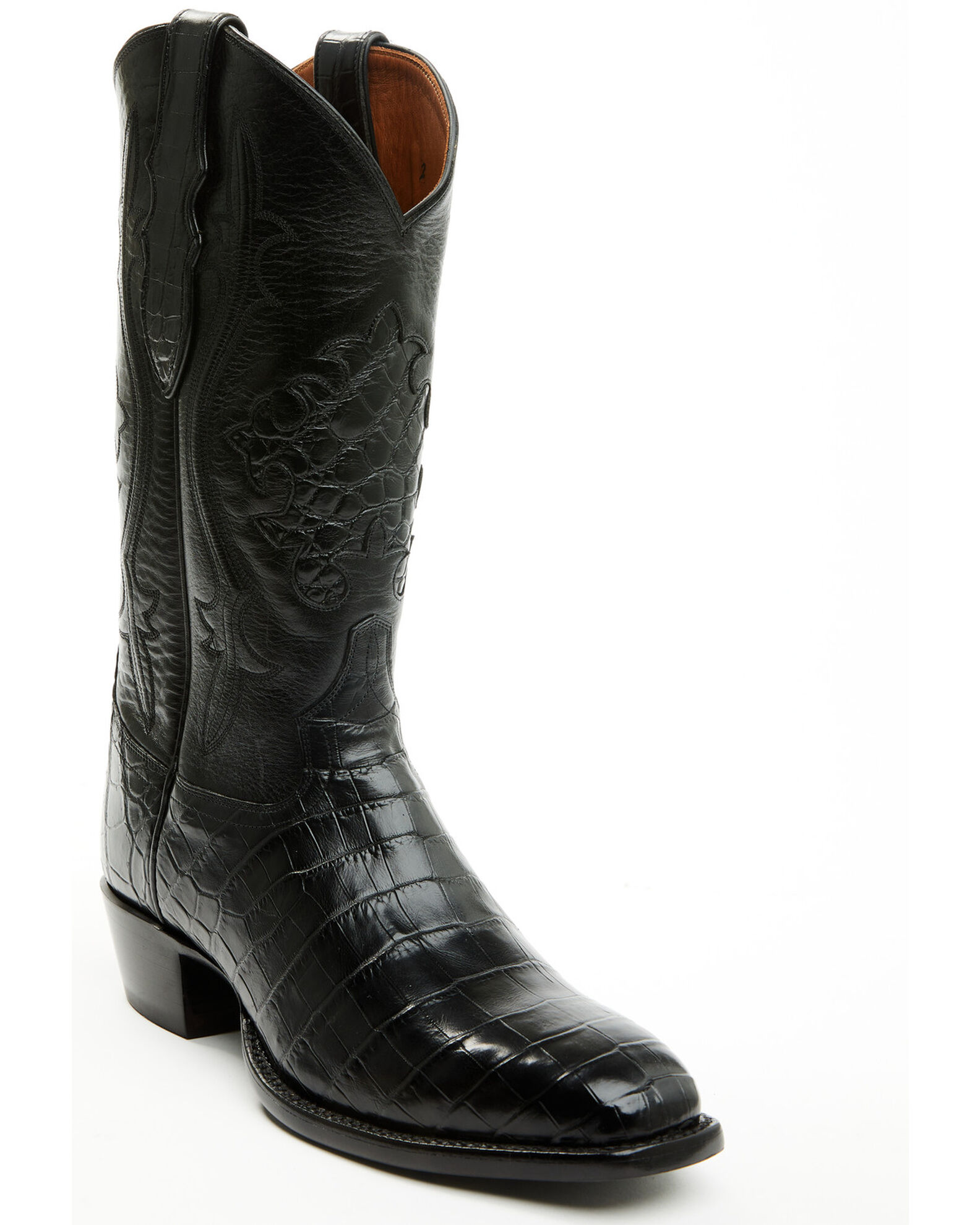 Tony Lama Men s Nile Lightwood Exotic Caiman Western Boots Square Toe Boot Barn