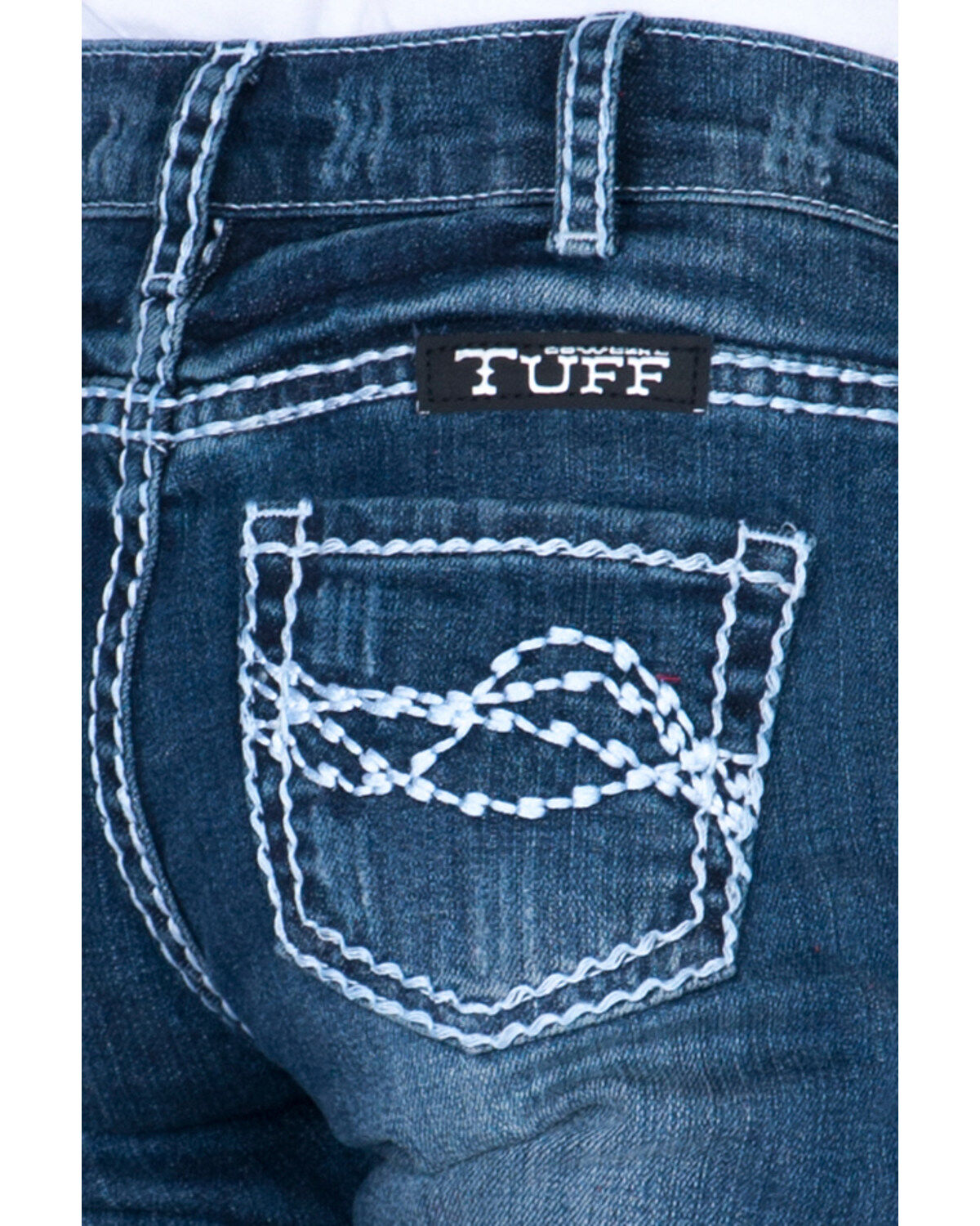 Image #5 - Cowgirl Tuff Girls' Edgy Bootcut Jeans, , hi-res
