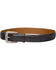 Lucchese Men's Black Cherry Goatskin Leather Belt, Black Cherry, hi-res