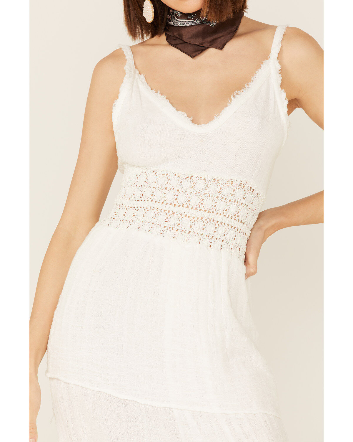Image #3 - Jen's Pirate Booty Women's Heart of Gold Maxi Dress, White, hi-res