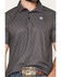 Image #3 - Rock & Roll Denim Men's Geo Print Short Sleeve Button-Down Stretch Polo, Black, hi-res