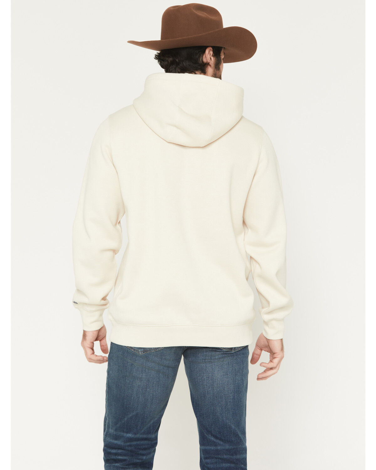 Image #4 - RANK 45® Men's Bono Embroidered Hooded Sweatshirt, Cream, hi-res