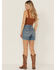 Image #3 - Levi's Women's 501® Dark Wash High Rise Mid Thigh Stretch Denim Shorts, Dark Wash, hi-res