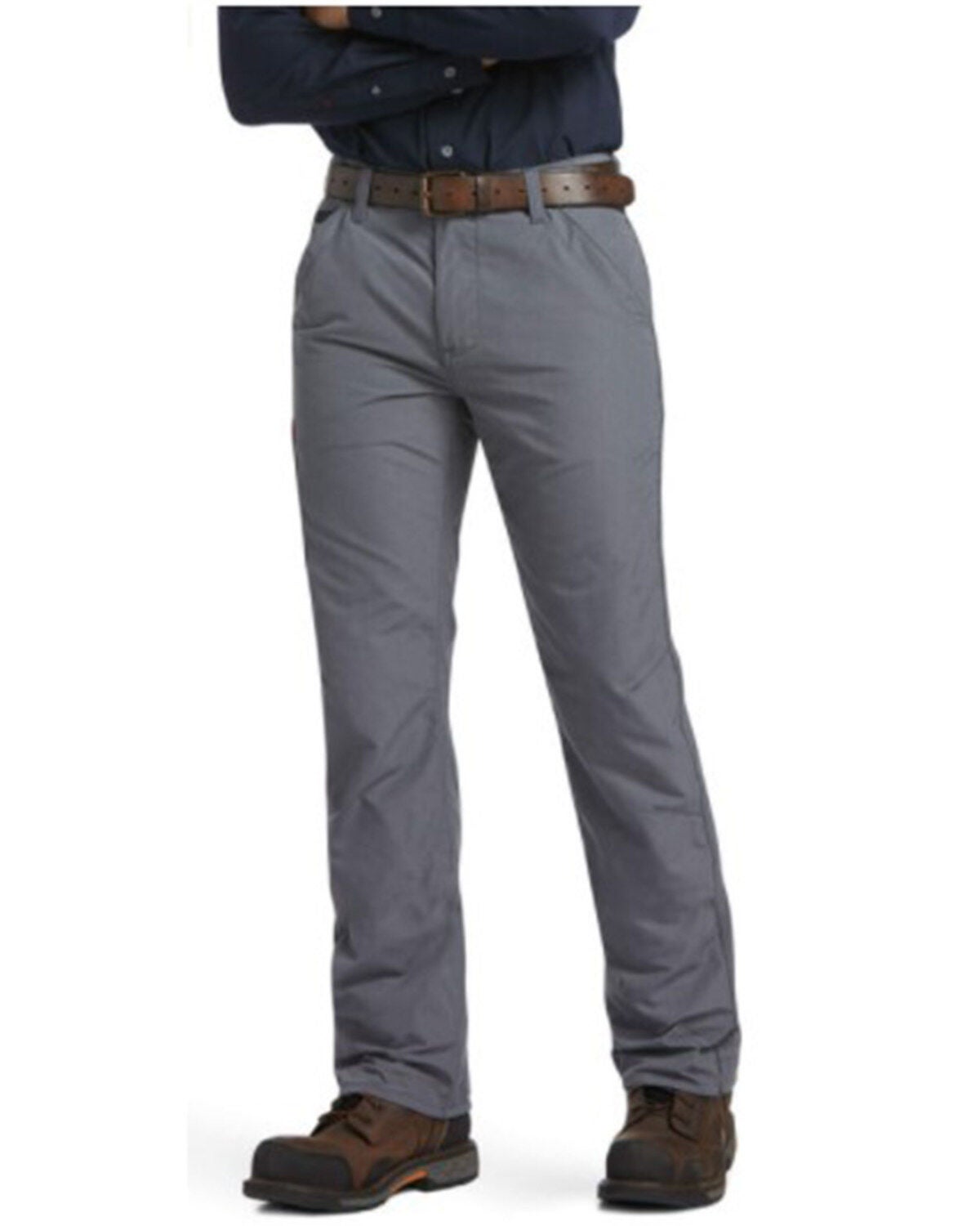 Ariat Men's FR M5 Duralight Ripstop Stackable Straight Work Pants, Grey, hi-res