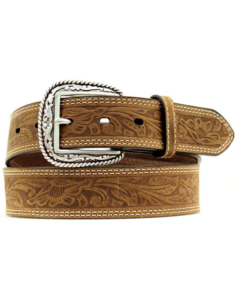 Ariat Floral Embossed Leather Belt | Boot Barn