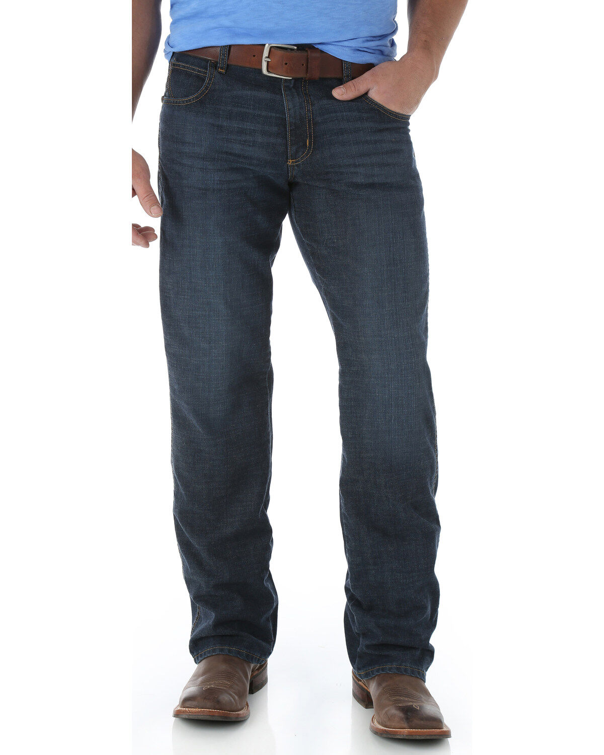 wrangler boot cut relaxed fit jeans