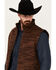 Image #2 - Ariat Men's Logo Chimayo Vest, Brown, hi-res