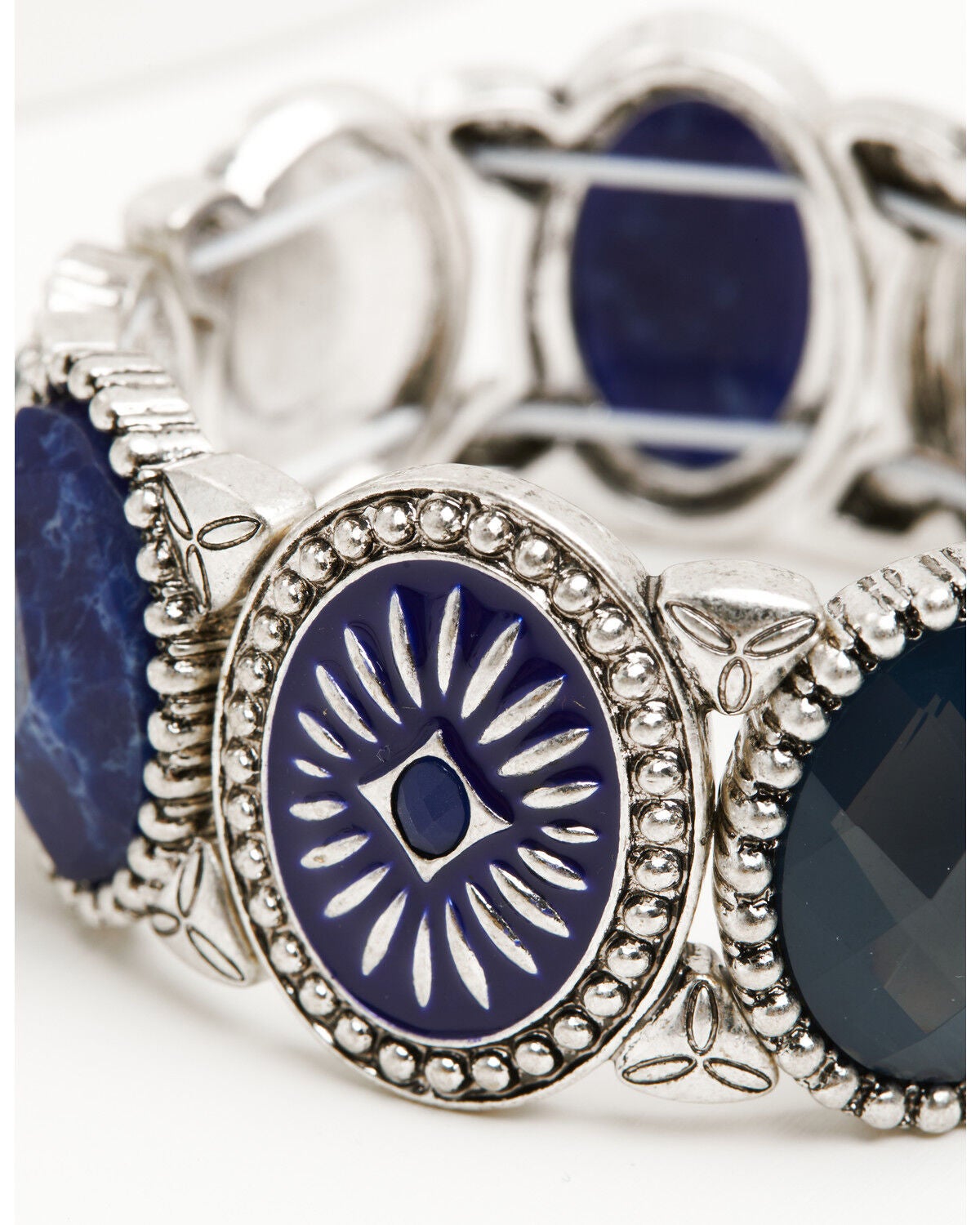 Image #3 - Lainey Wilson Women's Stone Stretch Bracelet, Silver, hi-res