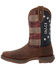Image #3 - Durango Men's Rebel American 250 Western Boots - Broad Square Toe, Brown, hi-res