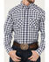 Image #3 - Ariat Men's Ezra Plaid Print Long Sleeve Pearl Snap Performance Western Shirt, Dark Grey, hi-res