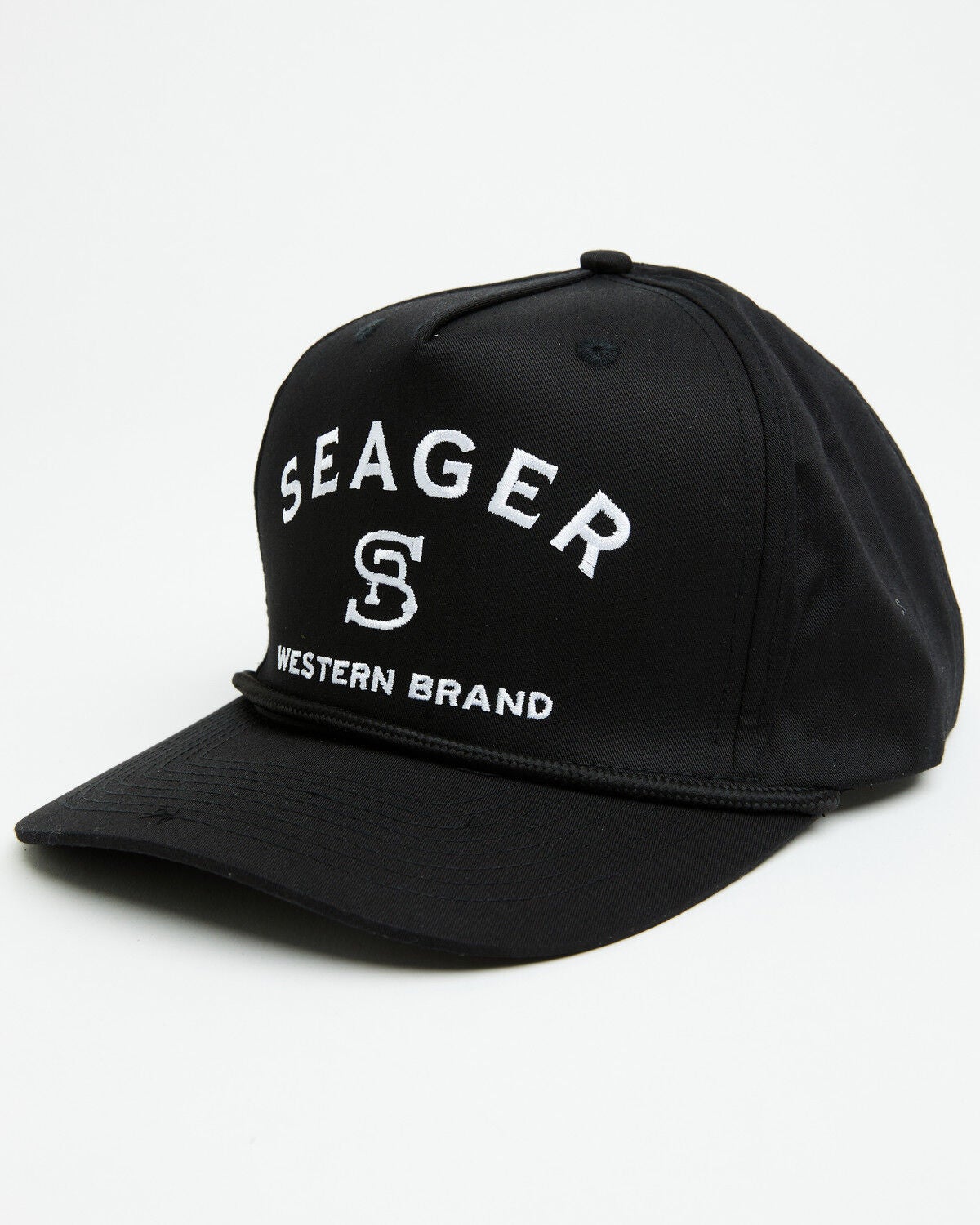 Seager Men's Branded Ball Cap, Black, hi-res