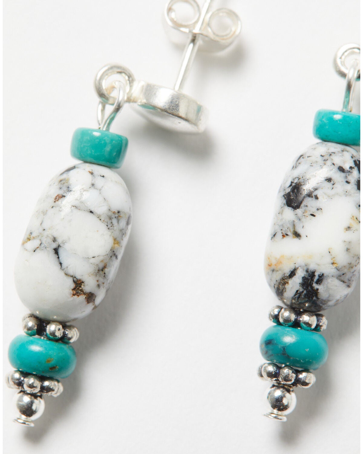 Image #2 - Paige Wallace Women's Beaded Earrings, White, hi-res