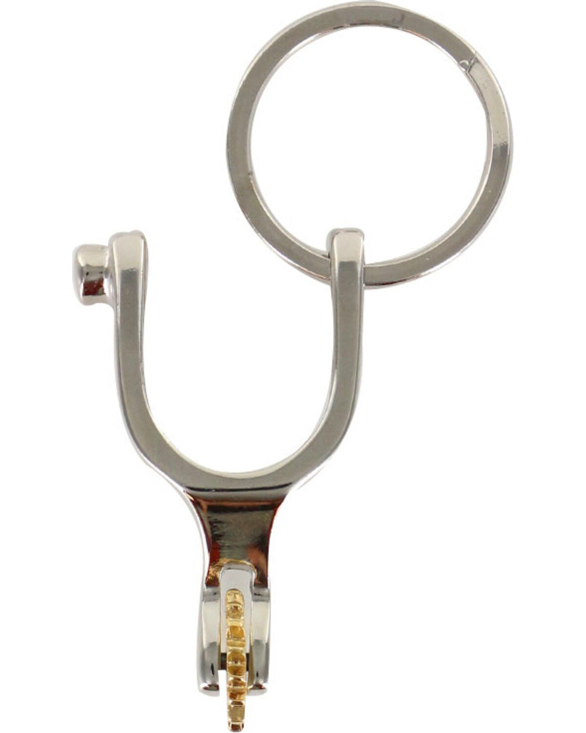 Image #1 - Cody James Men's Spinning Spur Keychain, Silver, hi-res