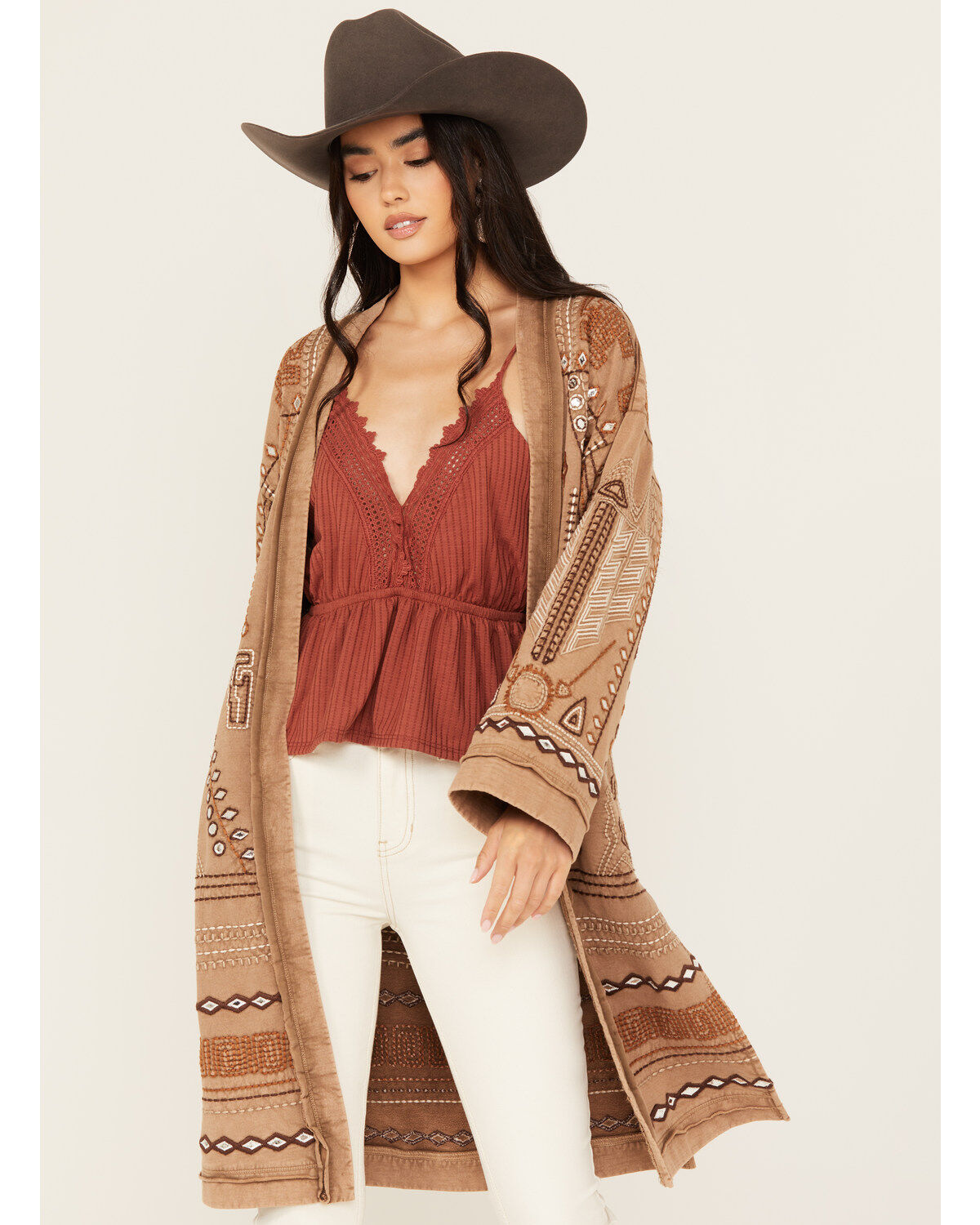 Image #2 - Shyanne Women's Embellished French Terry Cardigan, , hi-res