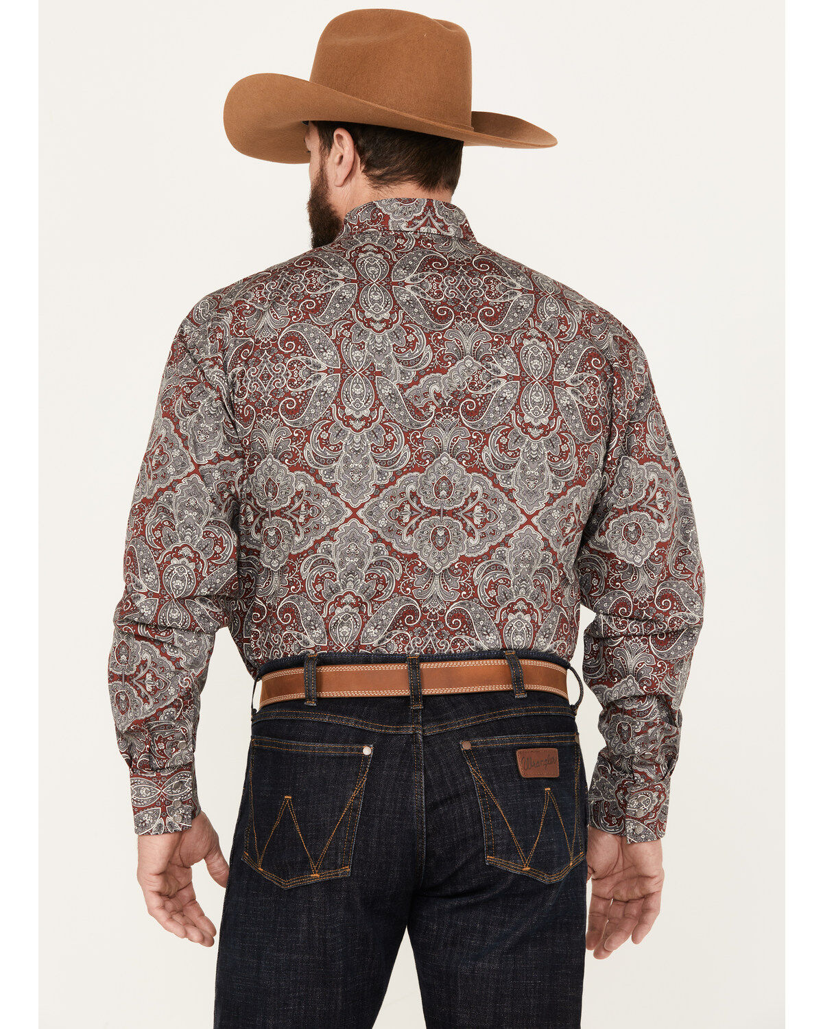 Image #4 - Stetson Men's Paisley Print Long Sleeve Western Snap Shirt, , hi-res