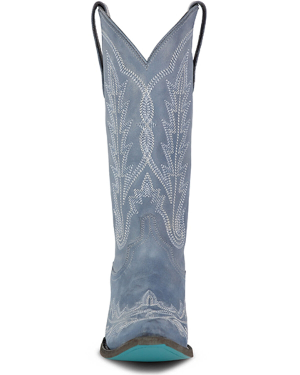 Image #4 - Lane Women's Lexington Western Boots - Snip Toe, Blue, hi-res