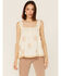Image #1 - Miss Me Women's Southwestern Embroidered Ruffle Tank Top, , hi-res