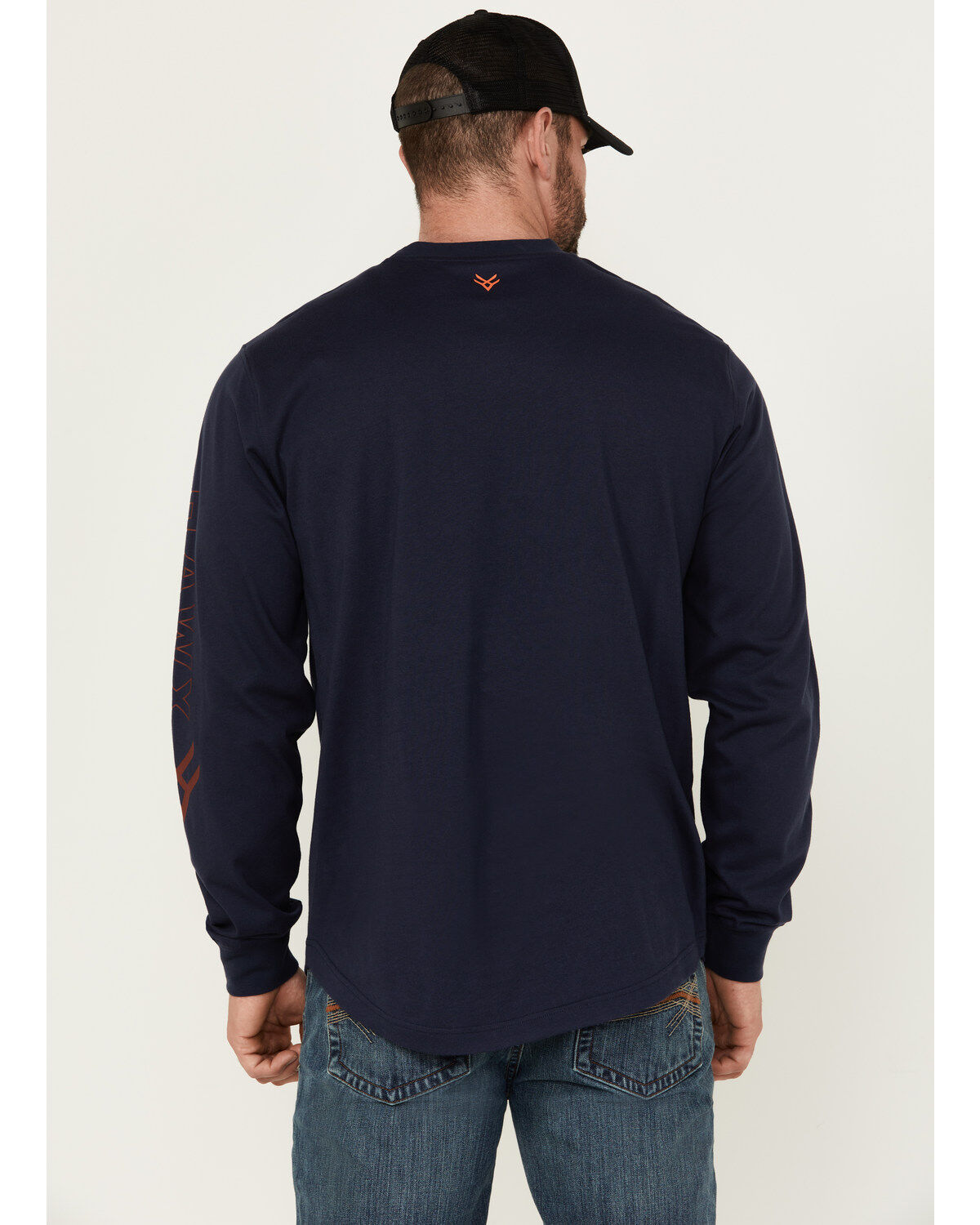 Product Name:  Hawx Men's Long Sleeve Knit Solid Logo Long Sleeve Work T-Shirt