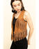 Image #3 - Vocal Women's Studded Fringe Suede Vest, , hi-res