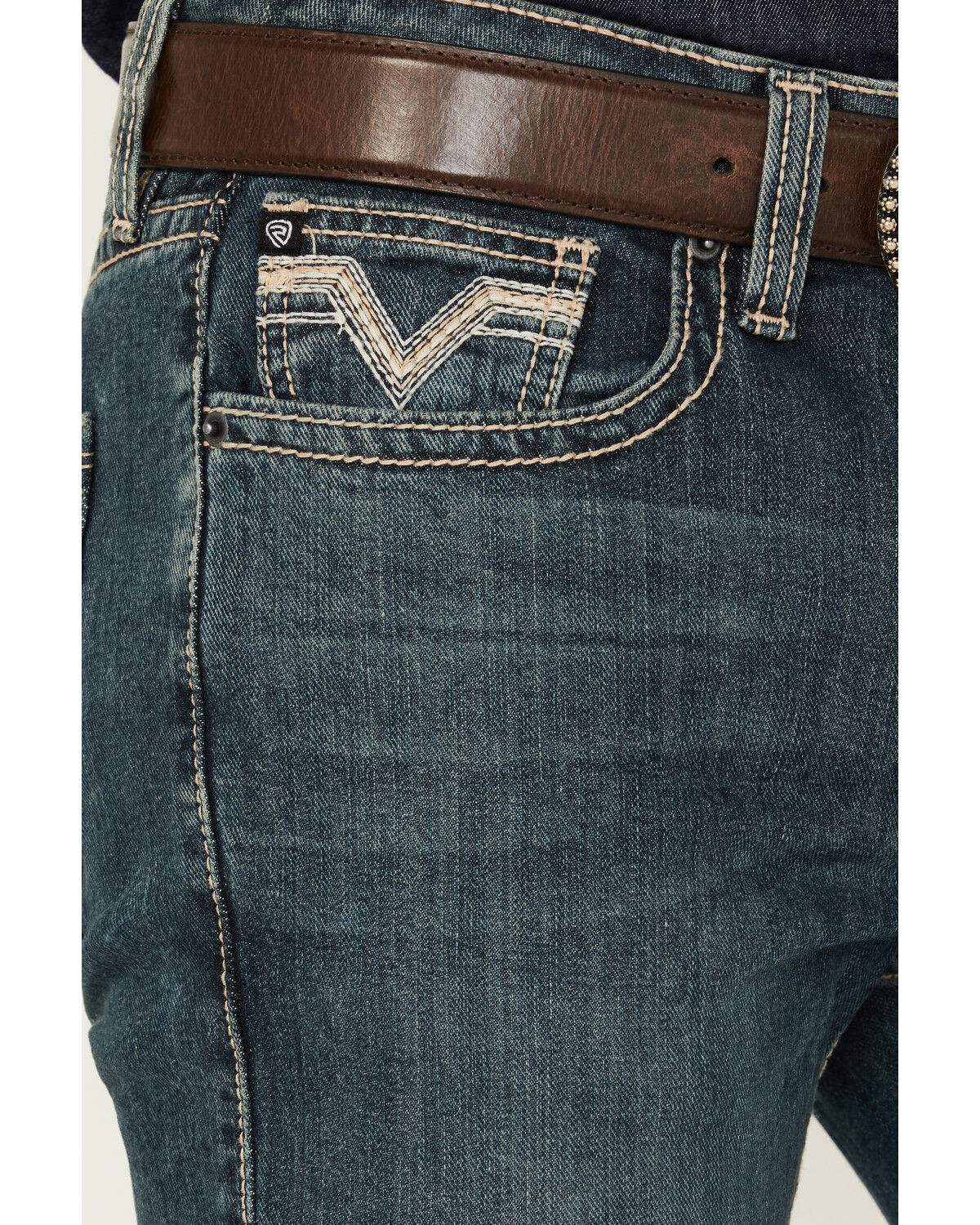 Product Name:  Rock & Roll Denim Men's Pistol Medium Wash Bootcut Rigid Denim Jeans