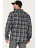 Image #4 - Brothers and Sons Men's Everyday Plaid Print Button Down Western Flannel Shirt, Blue, hi-res