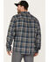 Image #4 - Brothers and Sons Men's Everyday Plaid Print Button Down Western Flannel Shirt , Blue, hi-res