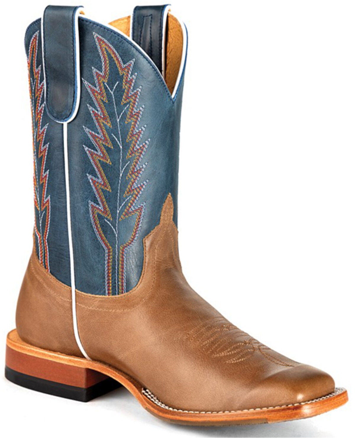 Macie Bean Women's A Square Deal Western Boots - Broad Square Toe, Pecan, hi-res