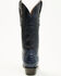 Image #5 - El Dorado Women's Holly Exotic Caiman Tall Western Boots - Snip Toe, Blue, hi-res