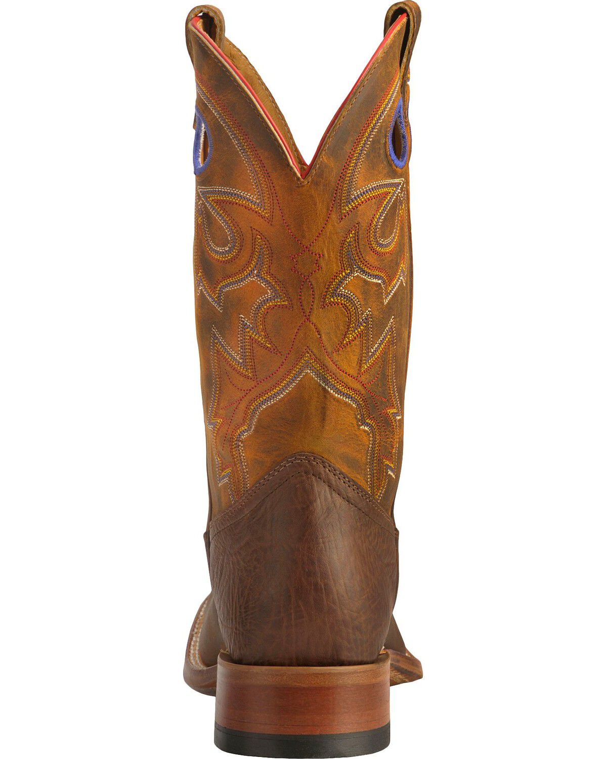 Image #7 - Boulet Men's Stockman Western Boots - Wide Square Toe, Tan, hi-res