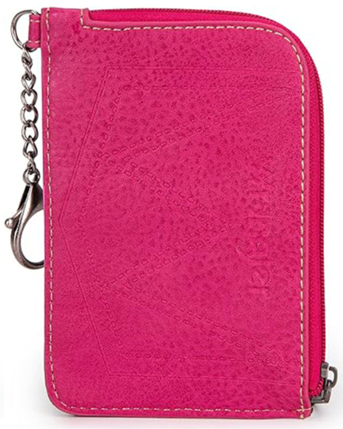 Image #2 - Wrangler Women's Southwestern Print Keychain Wallet, Pink, hi-res