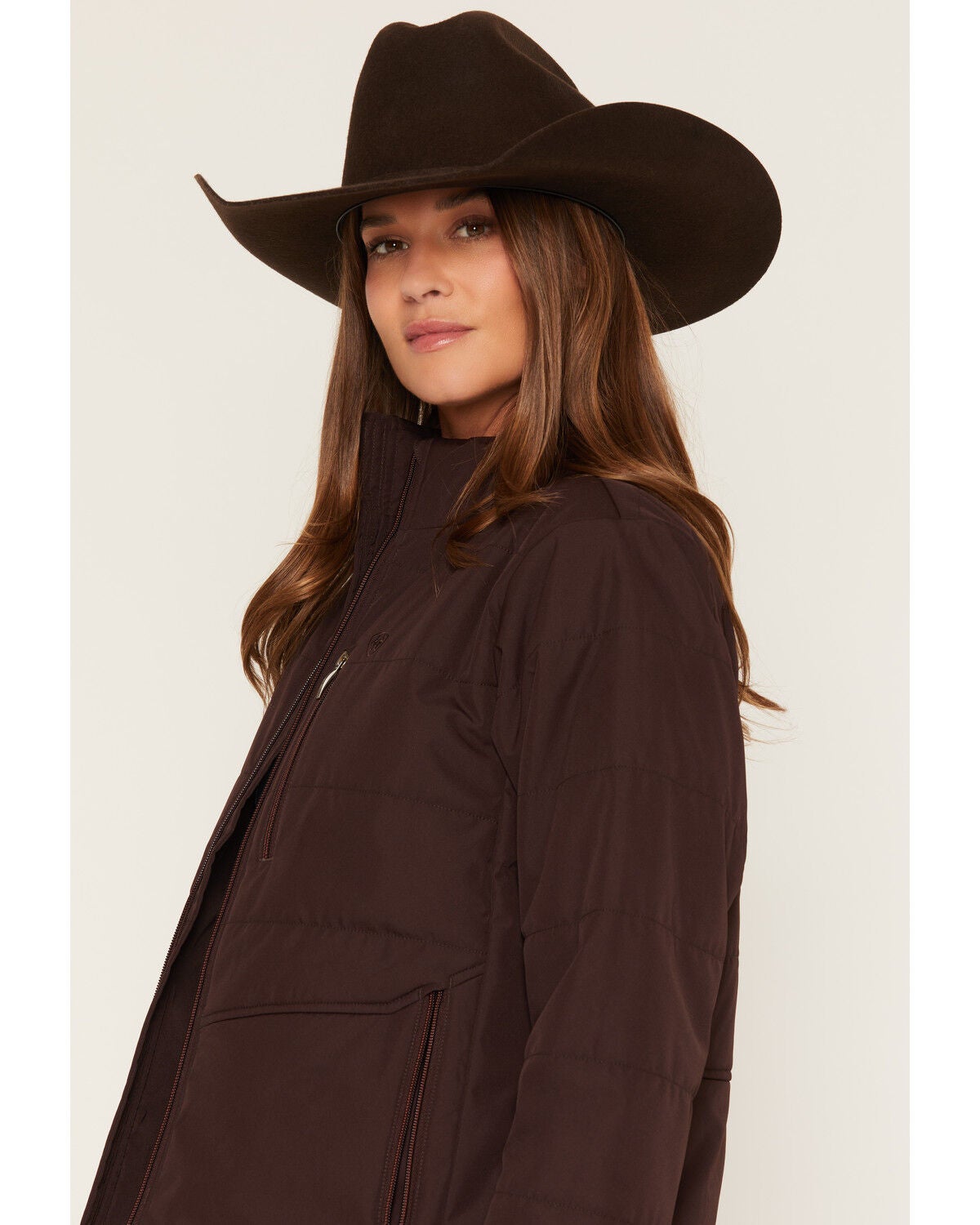 Image #2 - Ariat Women's Titan Concealed Carry Insulated Jacket, Chocolate, hi-res