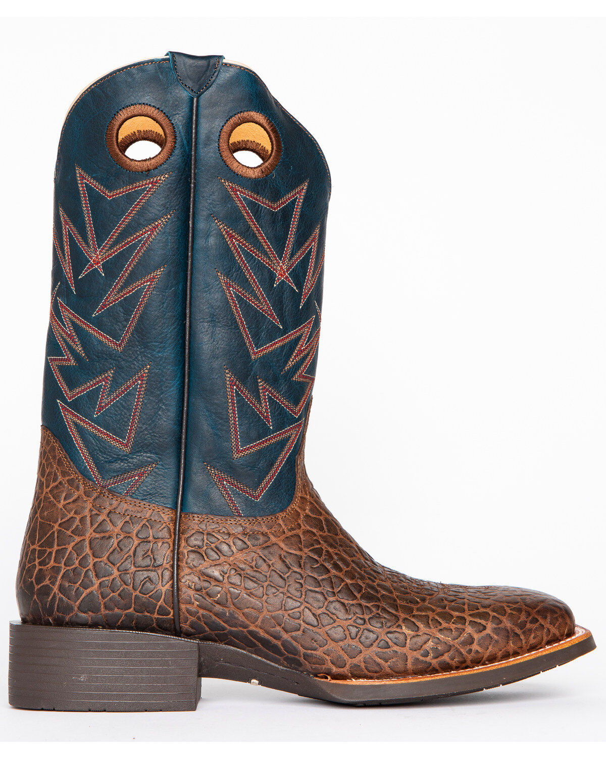 Image #2 - RANK 45 Men's Bullfrog Printed Western Performance Boots - Square Toe, , hi-res