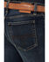 Image #4 - Blue Ranchwear Men's Bandera Wash Bronson Slim Straight Stretch Denim Jeans, Dark Wash, hi-res
