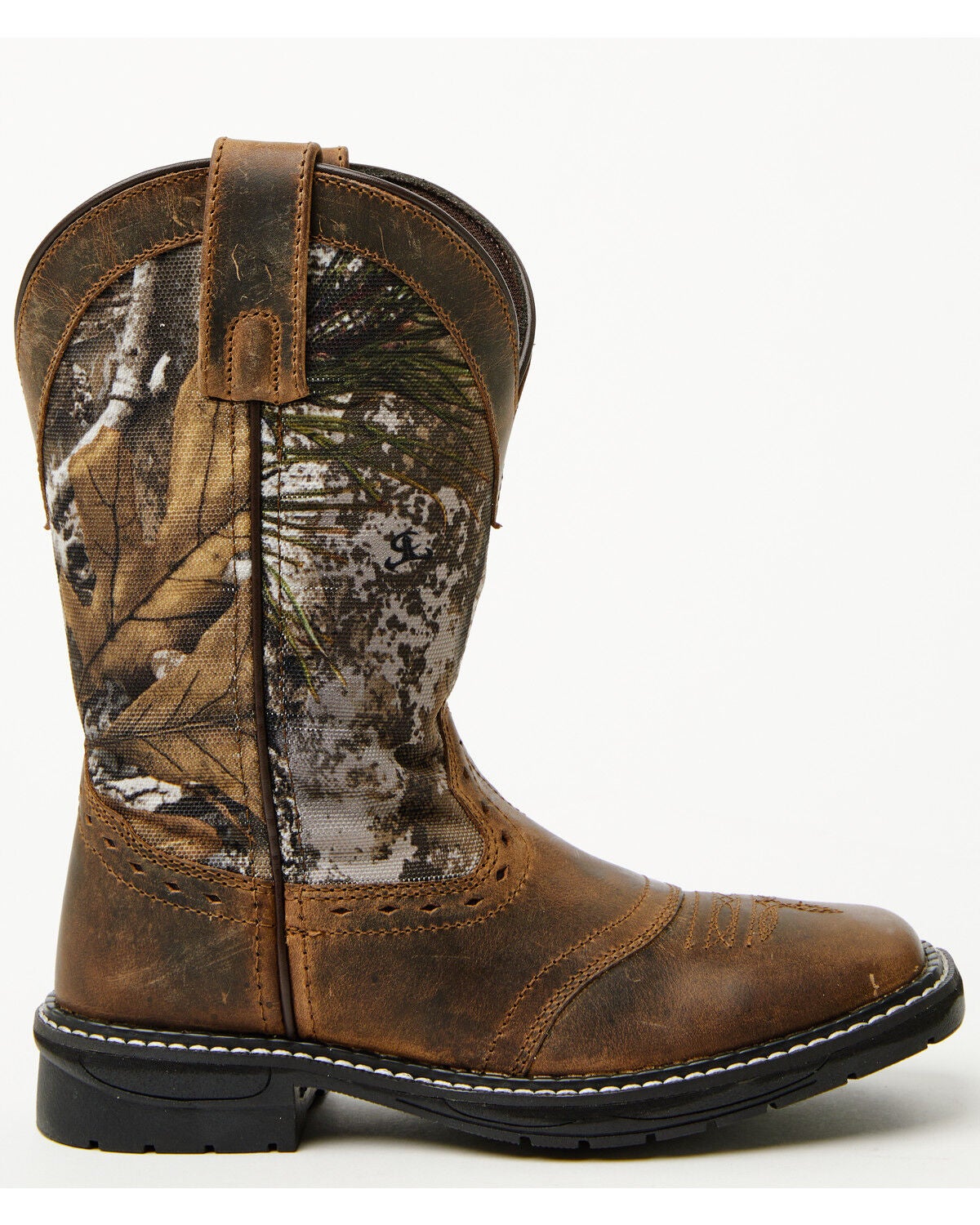 Image #2 - Cody James Boys' Tucker Western Boots - Broad Square Toe, Brown, hi-res