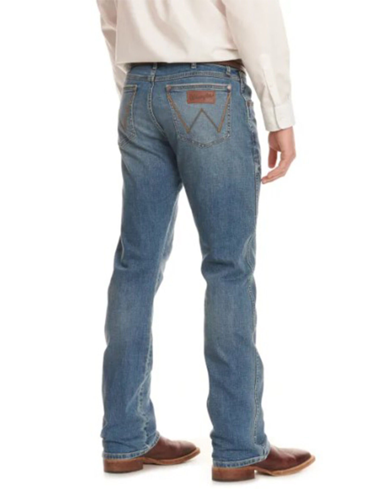 Wrangler Retro Men's Big Sky Medium Wash Slim Bootcut Stretch Jeans