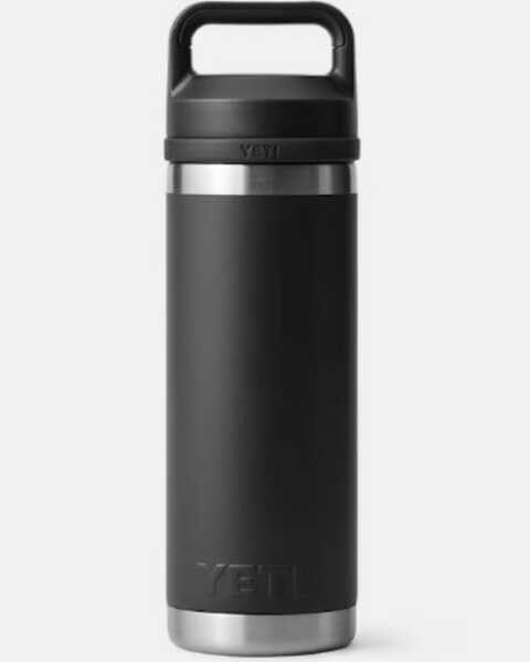 Yeti Rambler® 18oz Water Bottle with Chug Cap , Black, hi-res