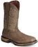Image #1 - Rocky Men's Long Range Steel Toe Western Boots, Coffee, hi-res