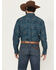 Image #4 - Cinch Men's Paisley Print Long Sleeve Button-Down Western Shirt - Big, Blue, hi-res