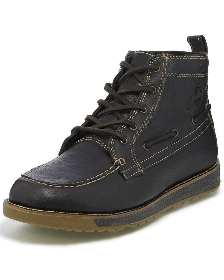 justin moc toe work boots