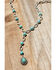 Image #2 - Shyanne Women's Concho Drop Necklace, Silver, hi-res