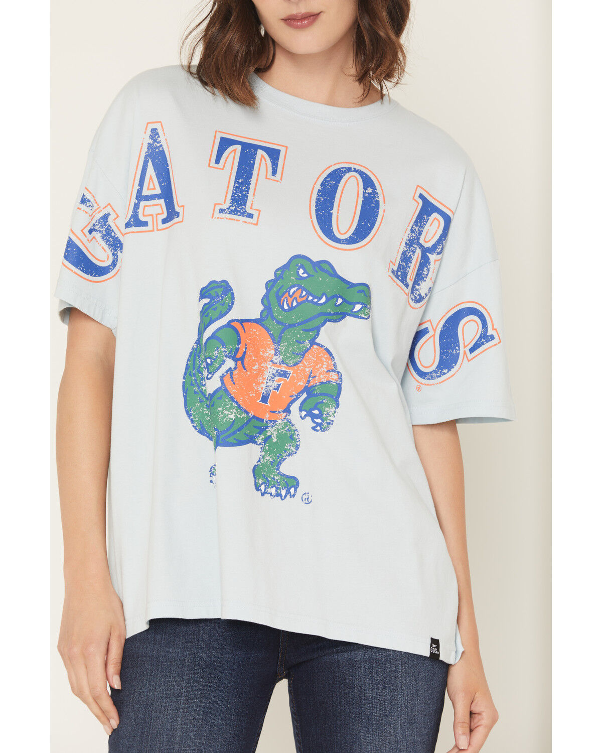 Image #3 - Gameday Women's UF Southern Split Short Sleeve Graphic Tee, Light Blue, hi-res