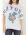 Image #3 - Gameday Women's UF Southern Split Short Sleeve Graphic Tee, Light Blue, hi-res