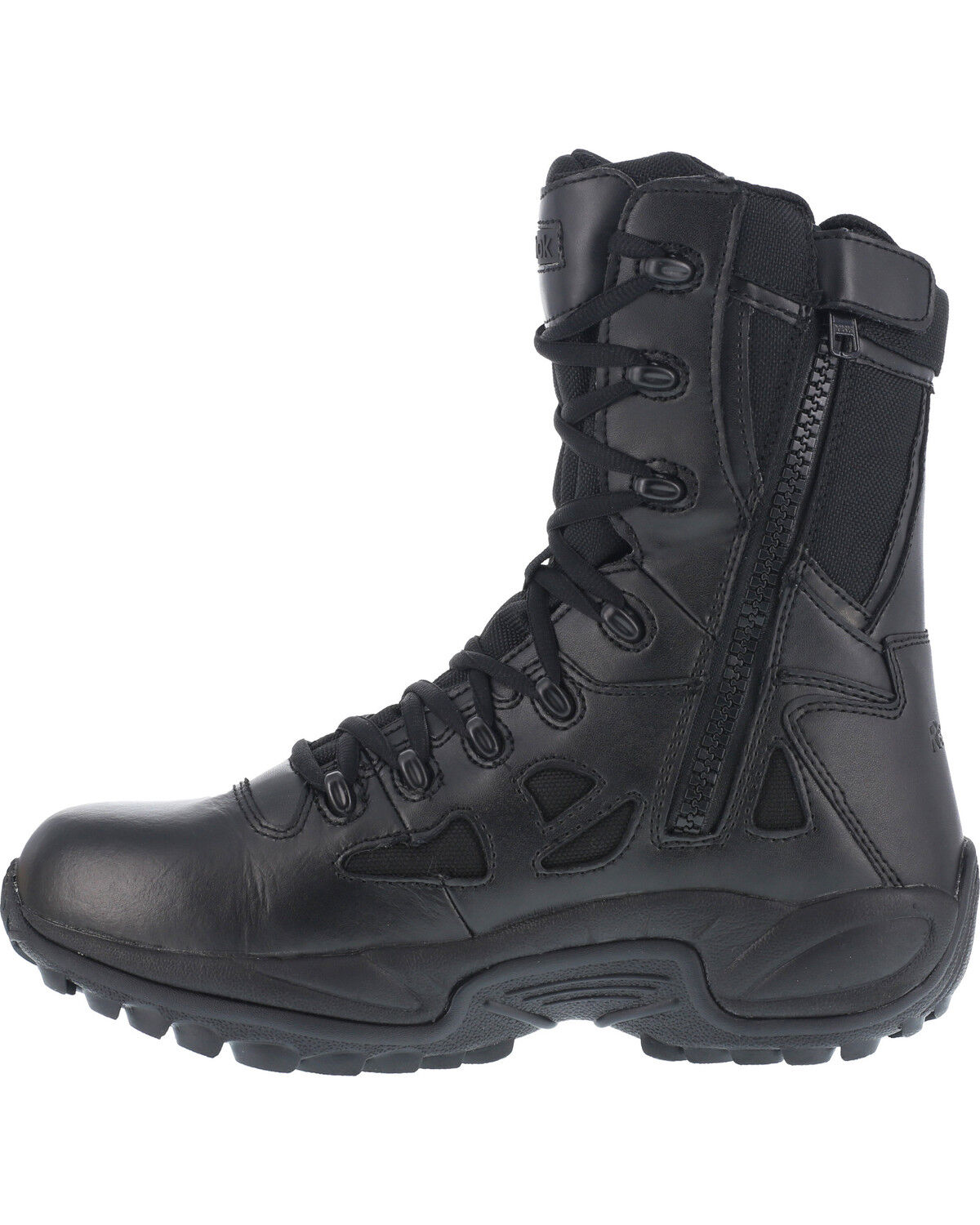 Image #4 - Reebok Men's Rapid Response 8" Work Boots - Round Toe, Black, hi-res