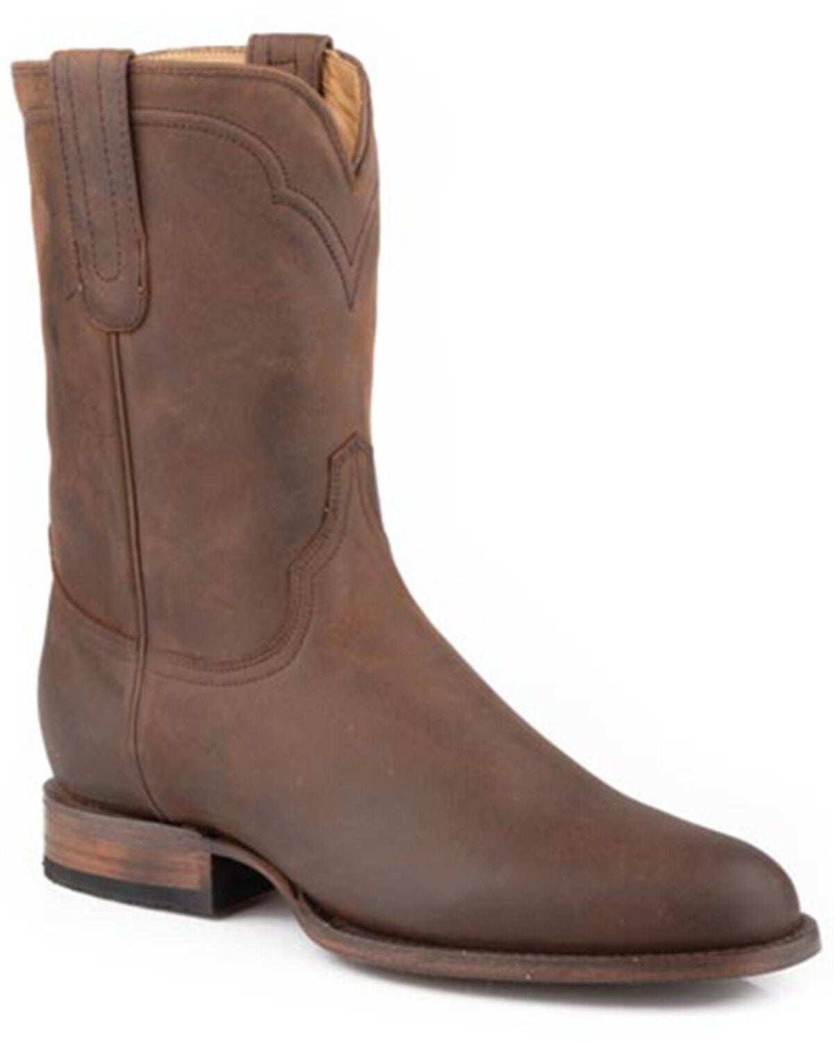 Stetson Men's Cassidy Western Boots - Round Toe, Brown, hi-res