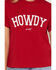 Image #3 - Ariat Women's Collegiate Howdy Short Sleeve Graphic Tee, Red, hi-res