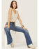 Saints & Hearts Women's Natural Crochet Side Feather & Beads Tank Top, Natural, hi-res