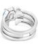 Image #2 - Montana Silversmiths Women's Skyline Stack Ring Set - 3 Piece, Silver, hi-res