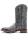 Laredo Men's Charcoal Geo Stitch Western Boots - Broad Square Toe, Charcoal, hi-res