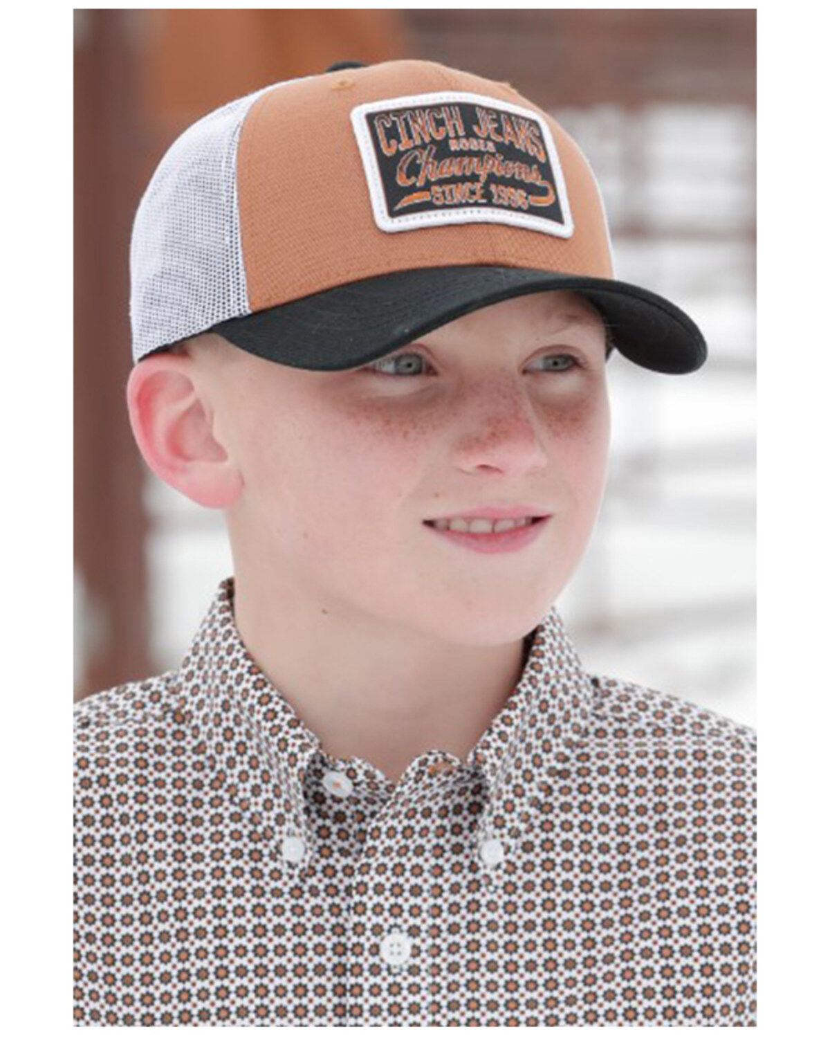 Image #1 - Cinch Boys' Rodeo Champion Ball Cap, Purple, hi-res